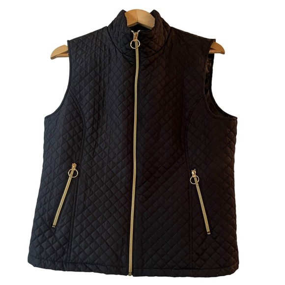 BLACK RIVET BRAND QUILTED VEST SIZE LARGE - Picture 4 of 6